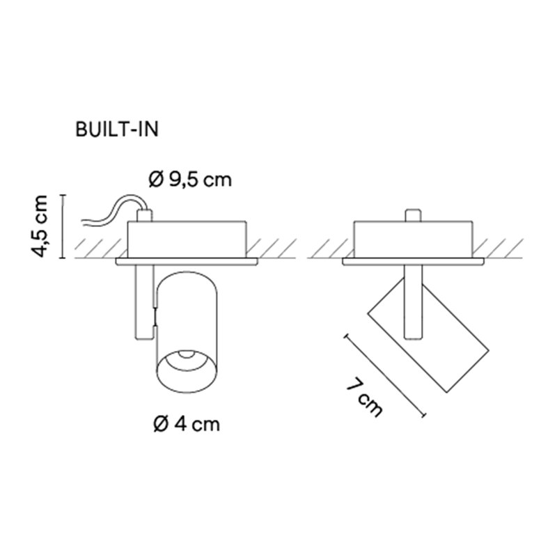 Vibia Circus solo Wide 40° Spot - 0173 Deckenlampe