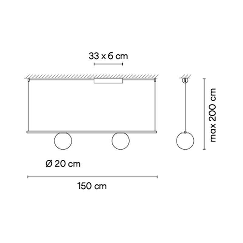 Vibia Circus solo 2x LED Ø 20 cm - 0193 Hängelampe