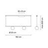 Vibia Circus solo 2x LED Ø 20 cm - 0193 Hängelampe