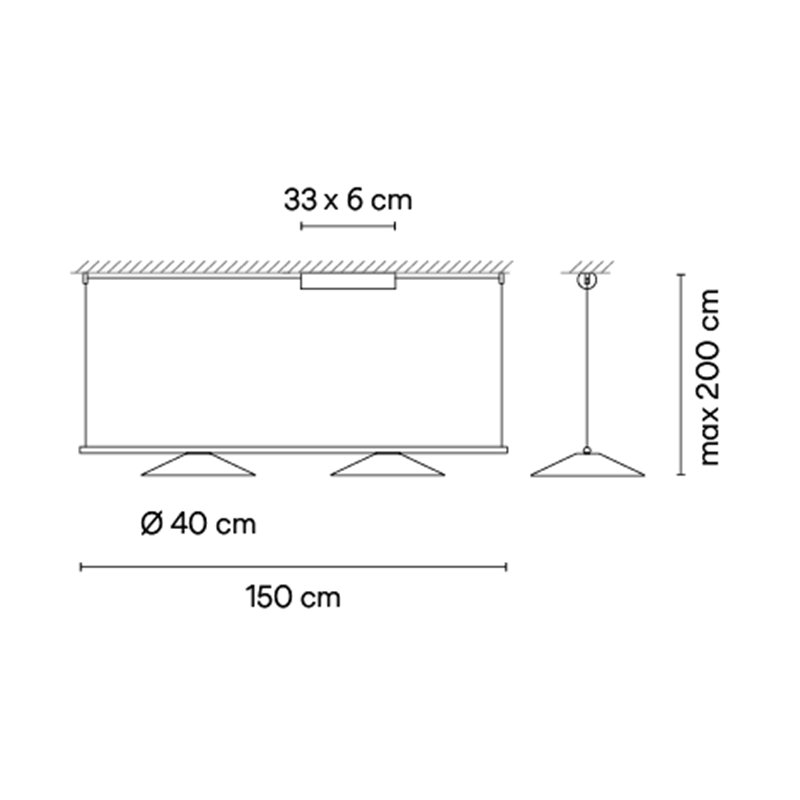 Vibia Circus solo 2x LED Ø 40 cm - 0196 Hängelampe