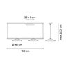 Vibia Circus solo 2x LED Ø 40 cm - 0196 Hängelampe