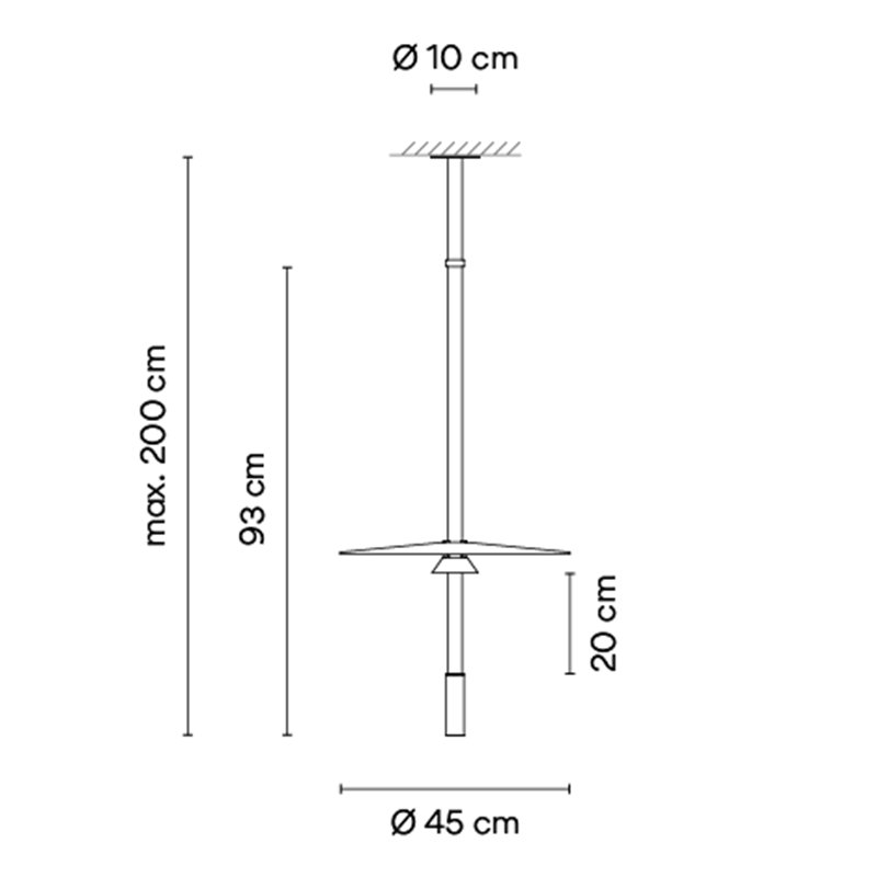 Vibia Flamingo mini Ø 45 cm - 1585 Hängelampe