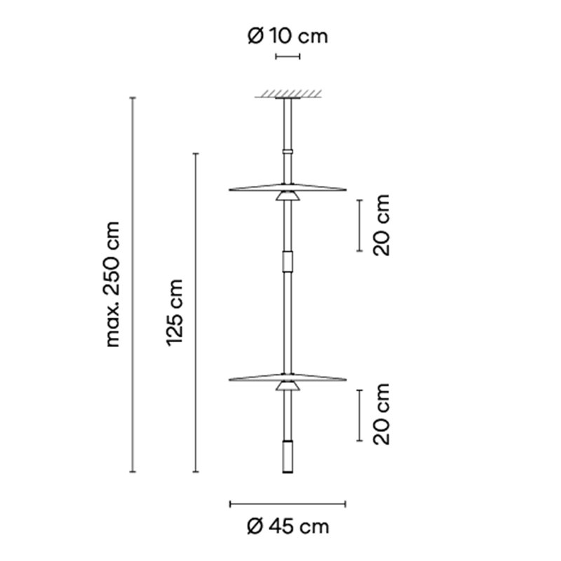 Vibia Flamingo mini Ø 45 cm - 1590 Hängelampe