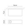 Vibia Offset 1x LED - 1720 Deckenlampe