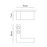 Vibia Offset 2x LED linke version - 1725 Deckenlampe