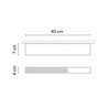 Vibia Offset High Comfort Diffuser 40 cm - 1728 Deckenlampe