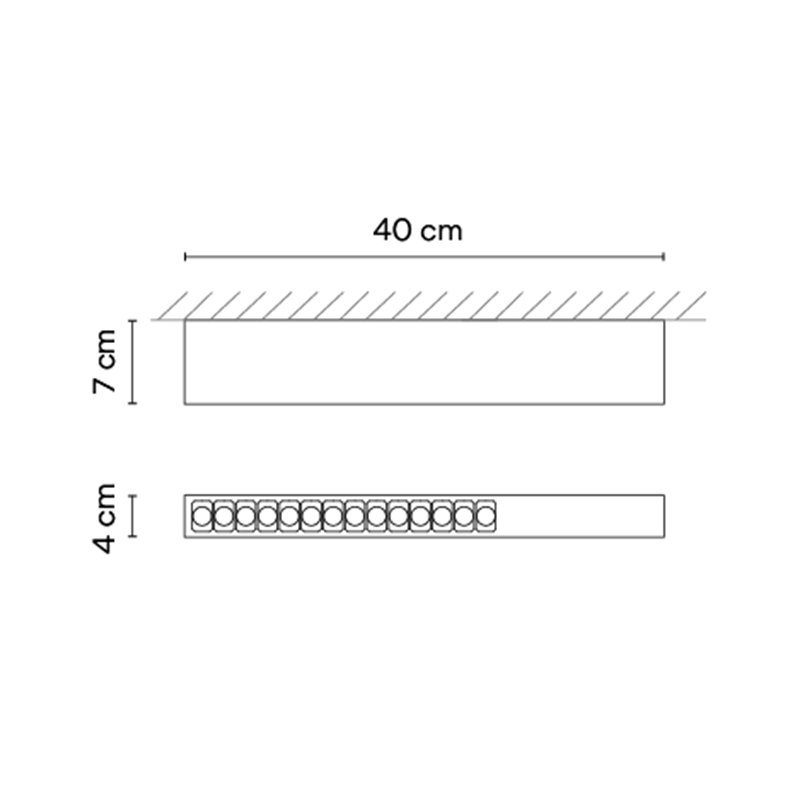 Vibia Offset High Efficiency Low Glare 40 cm - 1729 Deckenlampe
