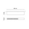 Vibia Offset High Efficiency Low Glare 40 cm - 1729 Deckenlampe