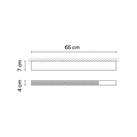 Vibia Offset High Comfort Diffuser 65 cm - 1730 ceiling lamp