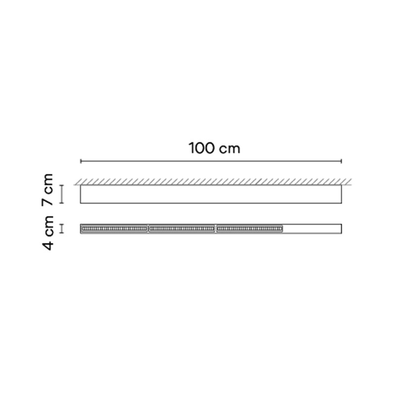 Vibia Offset High Comfort Diffuser 100 cm - 1735 Deckenlampe
