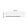 Vibia Offset High Comfort Diffuser 100 cm - 1735 Deckenlampe
