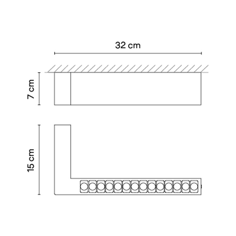 Vibia Offset High Efficiency Low Glare 31 cm - 1747 Deckenlampe