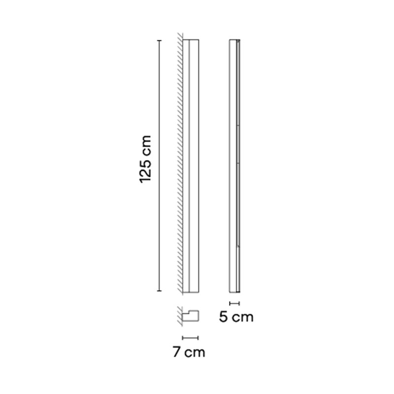 Vibia Offset Colour Mood Grazer 125 cm Left - 1762 Deckenlampe