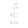 Vibia Offset Up&Down Surface Grazer 8 cm - 1770 Wandlampe
