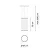 Vibia Array Ø 37 cm - 73 cm - 1800 Hängelampe