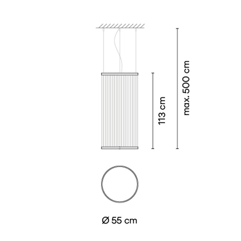 Vibia Array Ø 55 cm - 113 cm - 1820 Hängelampe