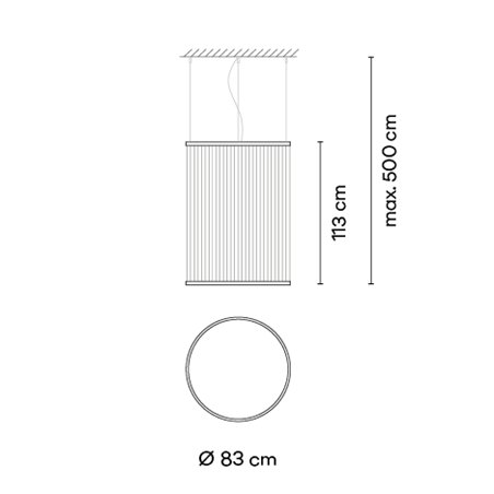 Vibia Array Ø 83 cm - 113 cm - 1830 suspension lamp