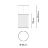Vibia Array Ø 83 cm - 113 cm - 1830 Hängelampe