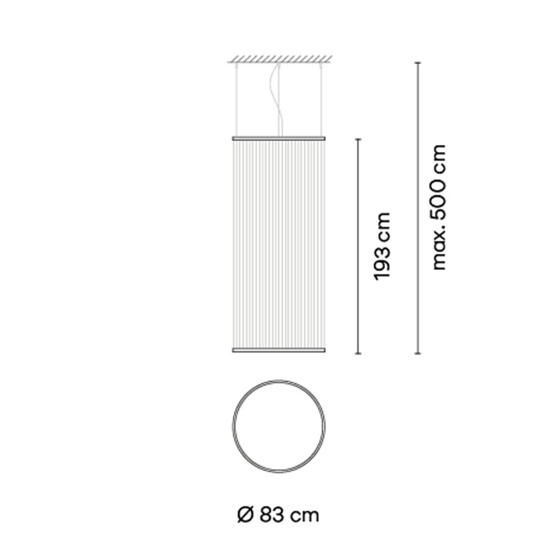 Vibia Array Ø 83 cm - 193 cm - 1835 Hängelampe