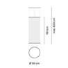 Vibia Array Ø 83 cm - 193 cm - 1835 Hängelampe