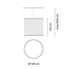 Vibia Array Ø 124 cm - 113 cm - 1840 Hängelampe