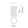 Vibia Array Ø 124 cm - 193 cm - 1845 Hängelampe