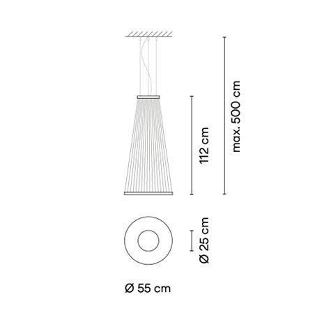 Vibia Array Ø 55 cm - 112 cm - 1855 suspension lamp
