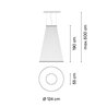 Vibia Array Ø 124 cm - 190 cm - 1880 Hängelampe