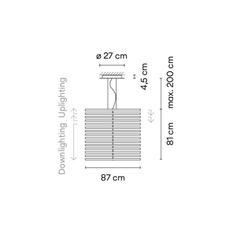 Vibia Rhythm Vertical Wood- 2167 Hängelampe