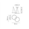 Vibia Halo circular 2x Ø 55,5 cm - 2331 Hängelampe