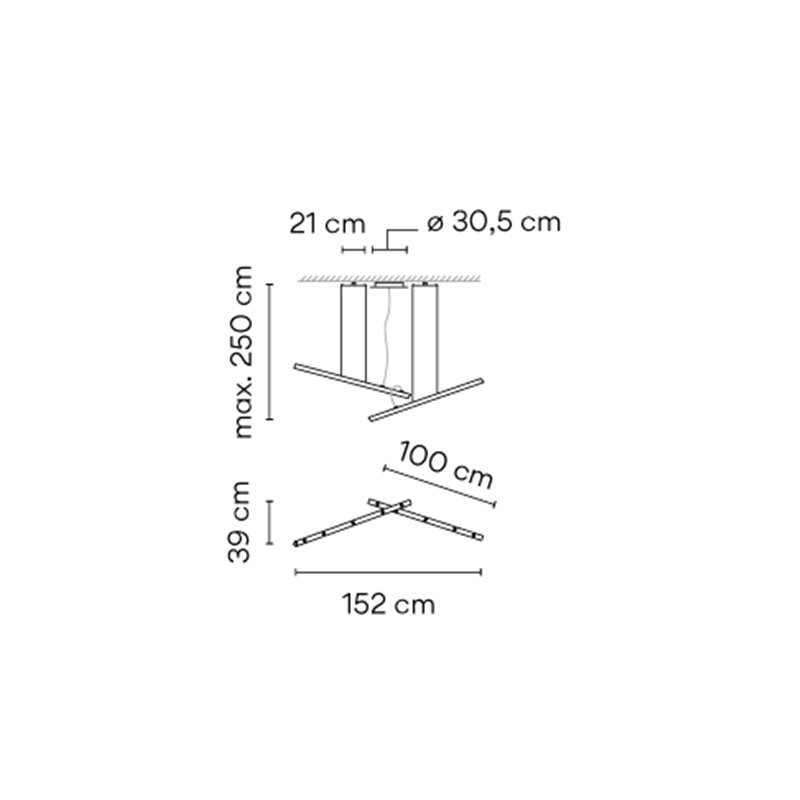 Vibia Halo lineal 2x - 2340 Hängelampe