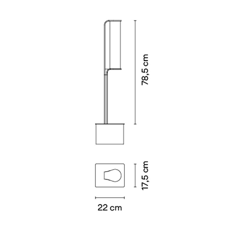 Vibia Class 1x - 2800 Pollerleuchte