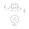 Vibia Circle Trim Narrow Ø 7 cm - 3300 Einbauspot