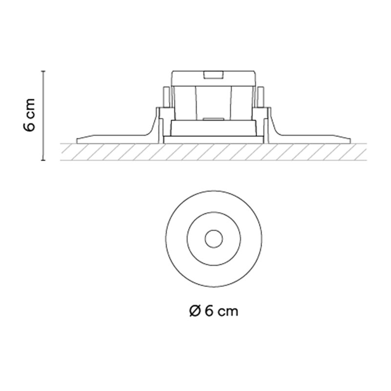 Vibia Circle Trimless Medium Ø 6 cm - 3313 Einbauspot