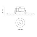 Vibia Circle Trimless Wide Ø 6 cm - 3316 recessed spot