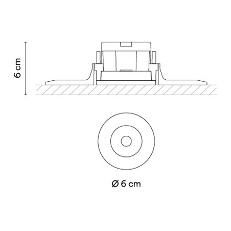Vibia Circle Trimless Wide Ø 6 cm - 3316 recessed spot