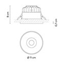 Vibia Circle Trim Narrow Ø 11 cm - 3320 recessed spot
