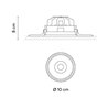 Vibia Circle Trimless Medium Ø 10 cm - 3333 Einbauspot