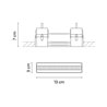 Vibia Line Trimless 13 x 3 cm - 3503 Deckenlampe