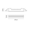 Vibia Line Trim 27 x 4 cm - 3505 Deckenlampe