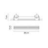 Vibia Line Trimless 26 x 3 cm - 3508 Deckenlampe