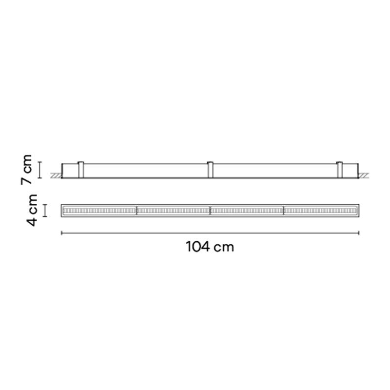 Vibia Line Trim 104 x 4 cm - 3515 Deckenlampe