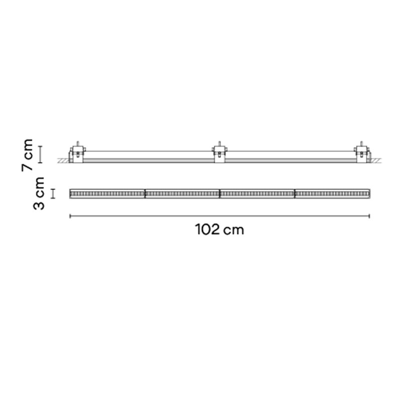 Vibia Line Trimless 102 x 3 cm - 3518 Deckenlampe
