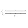Vibia Line Trimless 102 x 3 cm - 3518 Deckenlampe