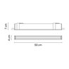 Vibia Line Trim 53 x 4 cm Flat Diffuser - 3530 Deckenlampe