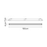 Vibia Line Trim 103 x 4 cm Flat Diffuser - 3535 Deckenlampe