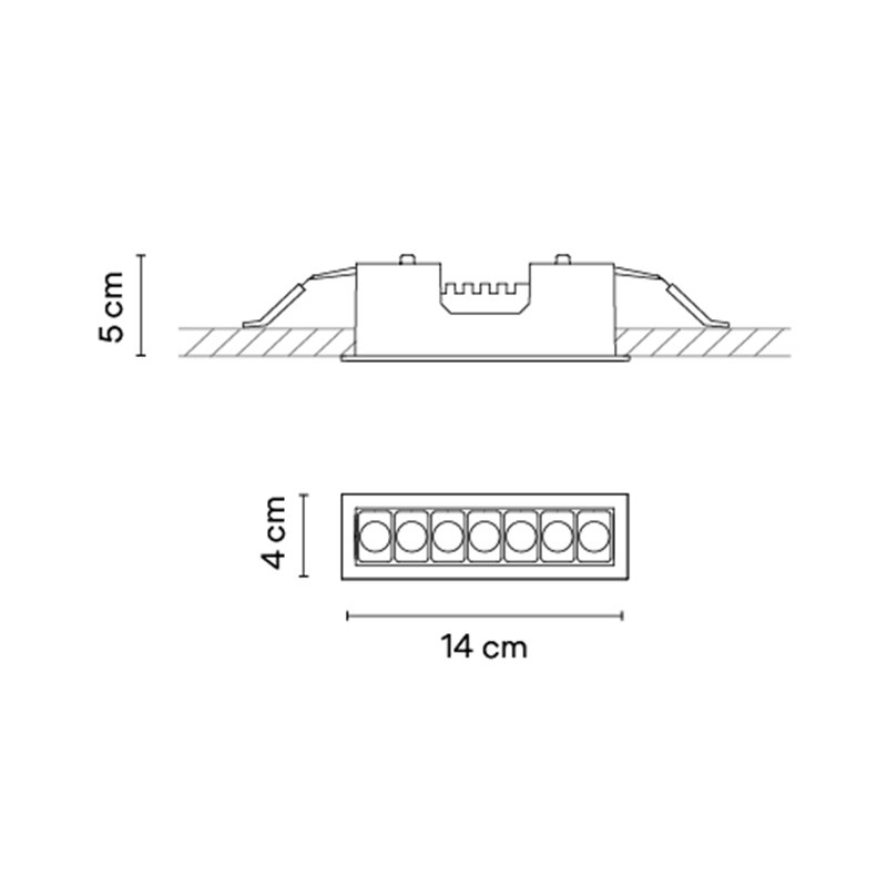 Vibia Line Trim 14 x 4 cm - 3550 Deckenlampe