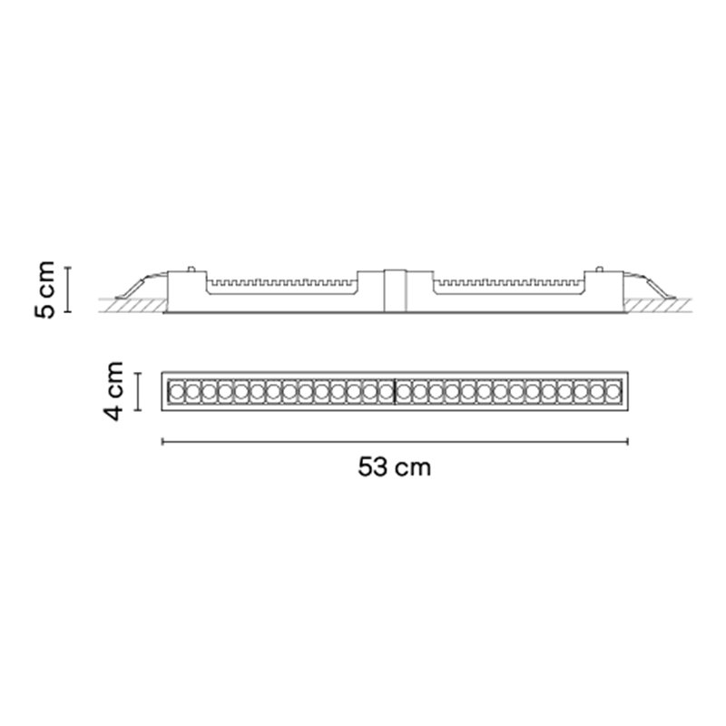 Vibia Line Trim 53 x 4 cm - 3560 Deckenlampe