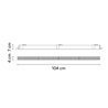 Vibia Line Trim 104 x 4 cm - 3565 Deckenlampe
