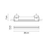 Vibia Line Wall Washer Trimless 26 x 3 cm - 3578 Deckenlampe